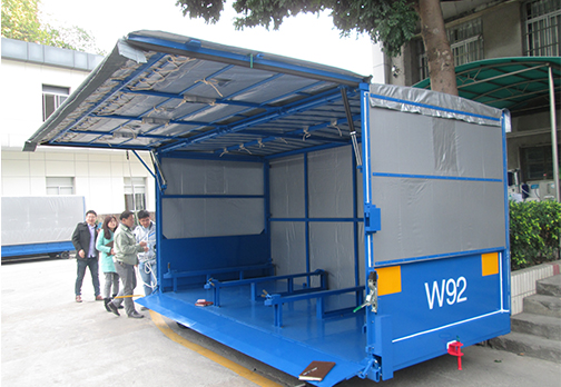 側(cè)開翼物流臺(tái)車